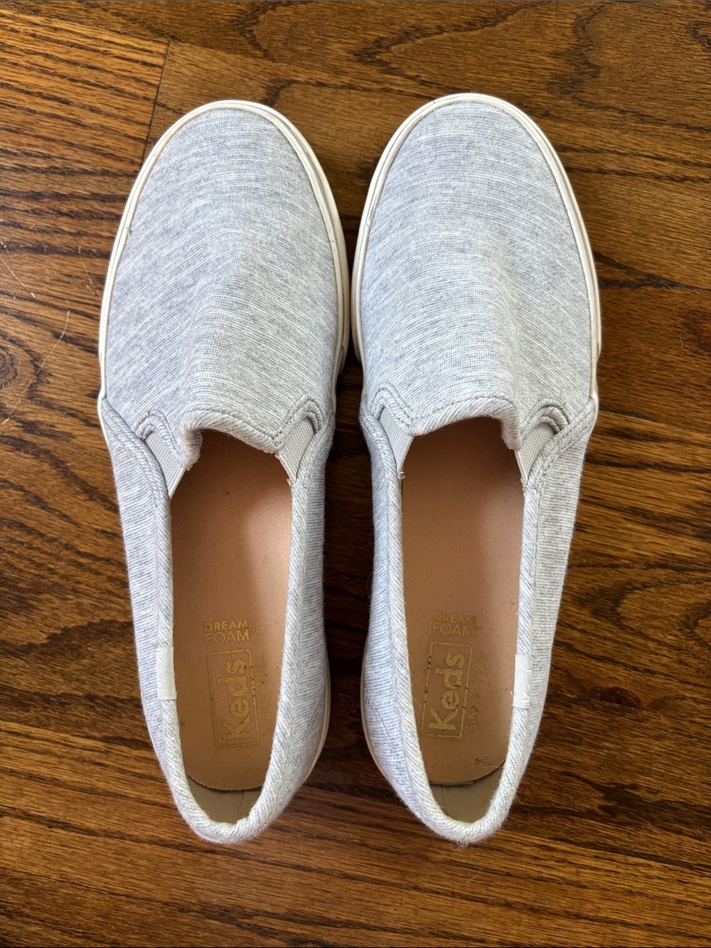 Keds Light Gray Slip-On Loafers